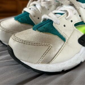 Nike Kids' White and Teal Sneakers